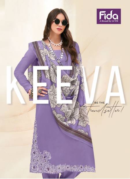 Keeva By Fida Printed Pure Cotton Satin Dress Material Wholesale Clothing Suppliers In India